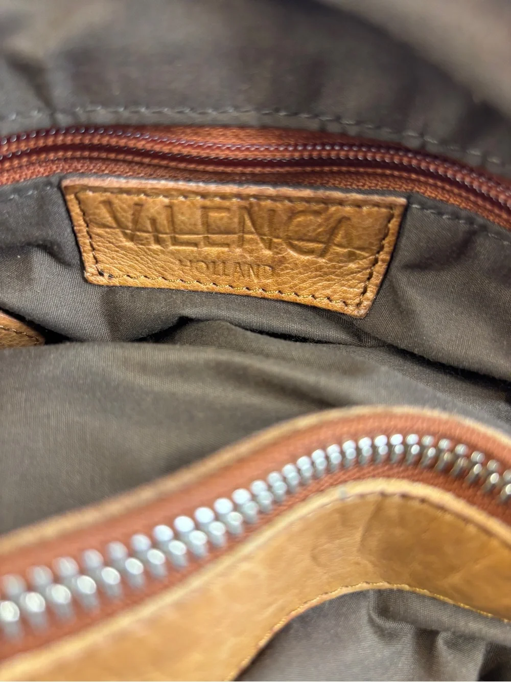 Vilenca Holland Genuine Soft Leather Honey Brown Shoulder Tote Bag